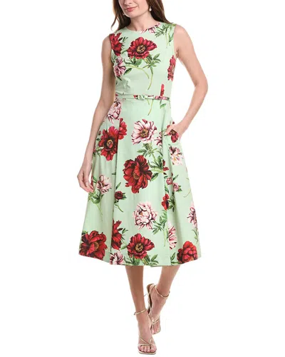 Oscar De La Renta Midi Dress In Green