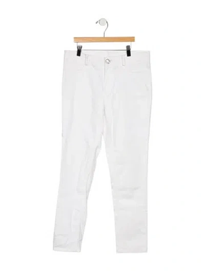 Pre-owned Oscar De La Renta Mid-rise Straight Leg Jeans In Blue