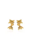 Oscar De La Renta Mill Bow Clip-on Earrings In Gold
