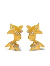 Oscar De La Renta Mill Bow Earrings