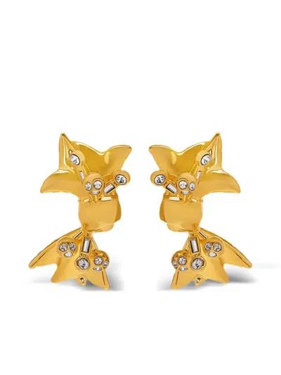 Oscar De La Renta Mill Bow Earrings