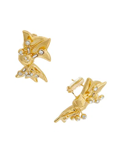 Oscar De La Renta Mill Bow Earrings In Neutral