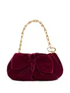 Oscar De La Renta Mini Bow Clutch Bag In Red