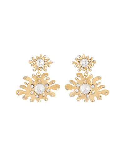 Oscar De La Renta Mini Cactus Wavy Drop Earrings In Multi