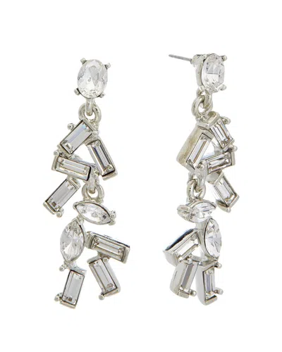 Oscar De La Renta Mini Funfetti Stone Earrings In Metallic