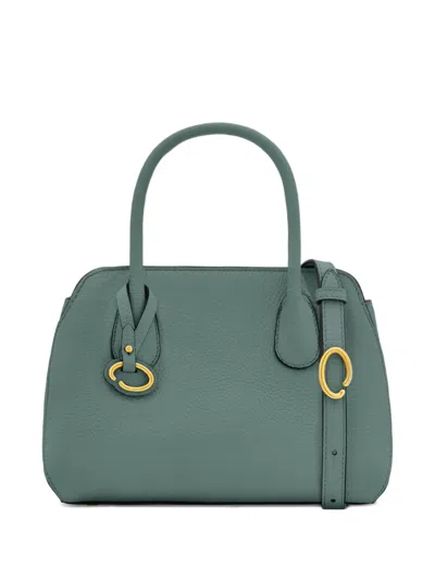 Oscar De La Renta Mini Ivy Leather Tote Bag
