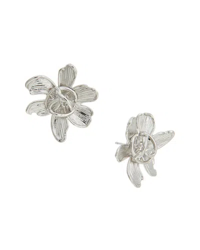 Oscar De La Renta Mini O Textured Flower Stud Earrings In Pattern
