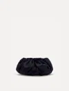 Oscar De La Renta Mini Satin Bow Clutch