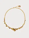 Oscar De La Renta Mixed Crystal Cluster Necklace