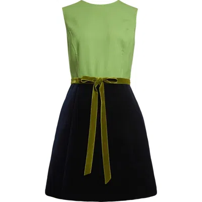 Oscar De La Renta Mixed Media Minidress