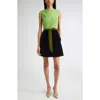 Oscar De La Renta Mixed Media Minidress