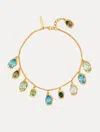 Oscar De La Renta Multi-colored Crystal Necklace