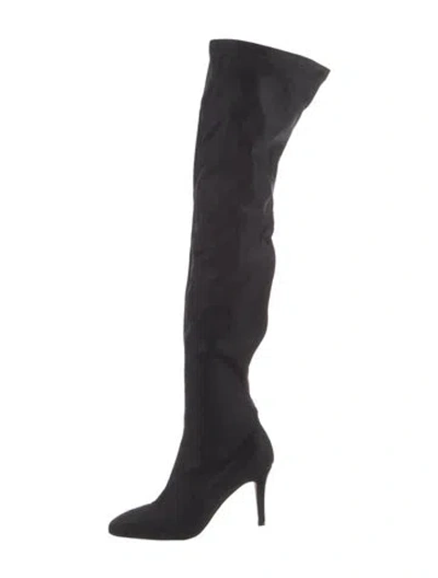 Pre-owned Oscar De La Renta Neoprene Boots In Black