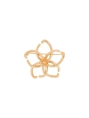 Oscar De La Renta O Flower Brooch In Gold