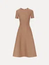 Oscar De La Renta O Flower Knit Midi Dress
