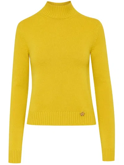 Oscar De La Renta O Flower Pullover In Ginger