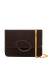 Oscar De La Renta O Pochette Schultertasche In Brown