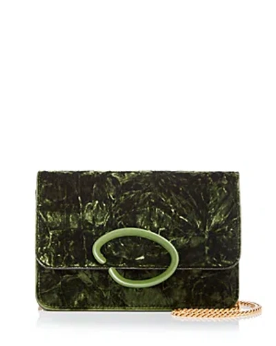 Oscar De La Renta O Pochette Crossbody In Green