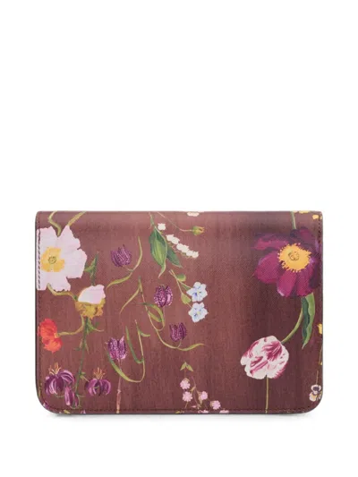 Oscar De La Renta O Pochette Floral-print Clutch Mini Bag In Multi