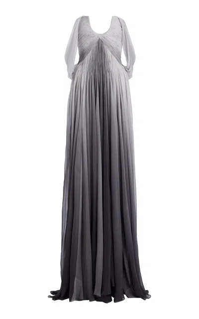 Oscar De La Renta Off-the-shoulder Silk-chiffon Gown