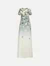 Oscar De La Renta Ombr Cherry Blossom Gown