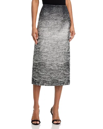 OSCAR DE LA RENTA OSCAR DE LA RENTA OMBRE BOUCLE JACQUARD PENCIL SKIRT