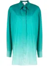 OSCAR DE LA RENTA OMBRÉ-EFFECT SHIRT JACKET