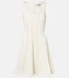 Oscar De La Renta Open-knit Minidress In White