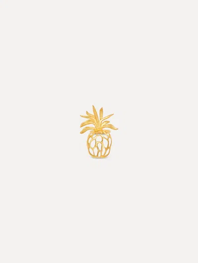 Oscar De La Renta Openwork Pineapple Ring In Gold