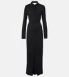 Oscar De La Renta Orchid Guipure Wool-blend Midi Dress In Pink