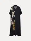 Oscar De La Renta Orchid Jersey Caftan