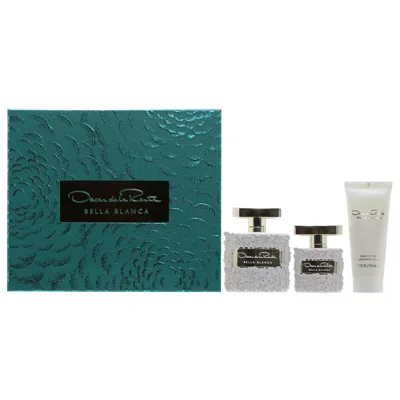 Oscar De La Renta Oscar Bella Blanca By  Set 3.4 oz Edp Spray/ 1 oz Edp Spray/ 3.4 oz Body Lotion
