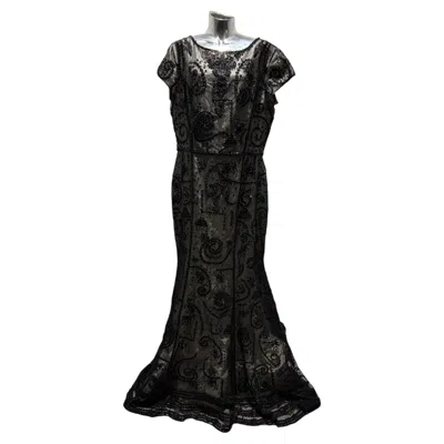Pre-owned Oscar De La Renta Oscar De La Reta Resort 2011 Black & White Embellished Dress