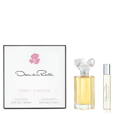 Oscar De La Renta Oscar Esprit D'oscar 2 Piece Gift Set 2 Piece Gift Set With 3.4 oz Edp In Multi