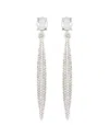 Oscar De La Renta Crystal Pave Spike Earrings In Multi