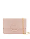 Oscar De La Renta Oval-frame Chain Bag In Pink