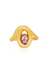 Oscar De La Renta Oval Rhinestone Ring