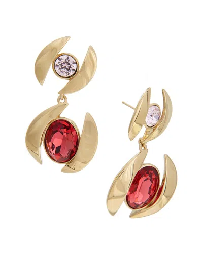 Oscar De La Renta Oval Stud Drop Earrings In Multi