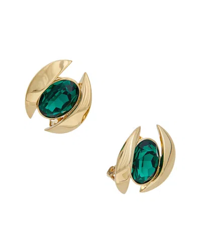 Oscar De La Renta Oval Stud Earrings In Gold