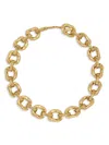 Oscar De La Renta Oversized Chain-link Necklace In Gold