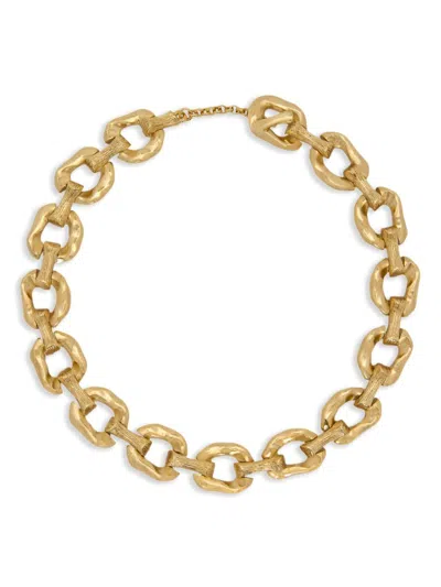 Oscar De La Renta Oversized Chain-link Necklace In Gold