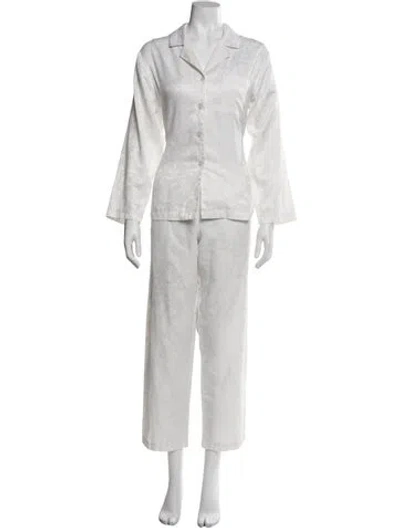 Pre-owned Oscar De La Renta Pantsuit In Neutral