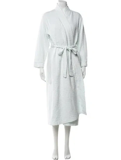 Pre-owned Oscar De La Renta Patterned Robe In Blue