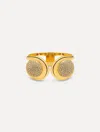 Oscar De La Renta Pav Domed Cuff Bracelet In Gold