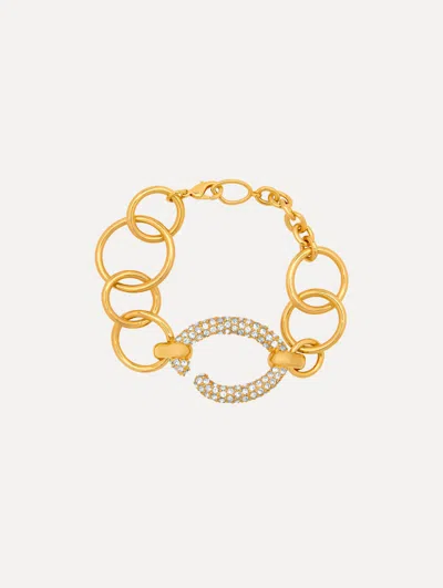 Oscar De La Renta Pav O Chain-link Bracelet