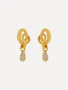 Oscar De La Renta Pav O Knot Earrings
