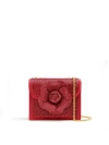 Oscar De La Renta Pave Crystal Mini Tro Bag In Ruby
