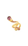 Oscar De La Renta Pavé Crystal Twist Ring In Gold