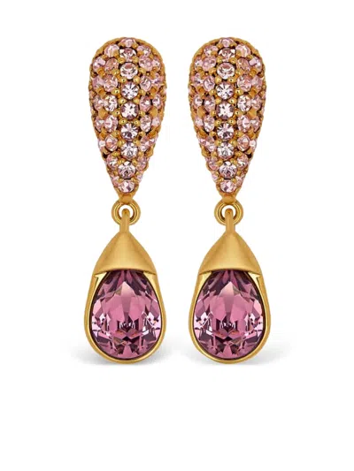 Oscar De La Renta Pavé Drop Earrings