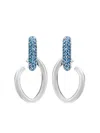 Oscar De La Renta Pavé O Drop Earrings In Silver